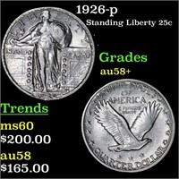 1926-p Standing Liberty Quarter 25c Grades Choice