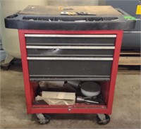 Metal Multi-Drawer Rolling Tool Box w/ Contents