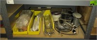 Shelf Contents Including Cable Wire, Power Boxes,