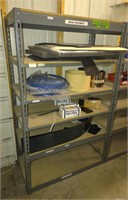 Metal 5-Shelf Storage Rack 60"x36"x18" (Contents