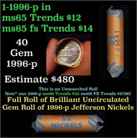 Shotgun Jefferson 5c roll, 1996-p 40 pcs Vintage W