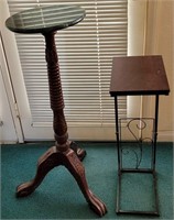 B - PEDESTAL TABLE & PLANT STAND (C1109)