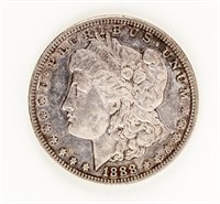 Coin Rare 1888-S Morgan Silver Dollar, Choice AU