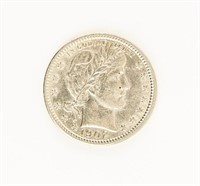 Coin 1902-P Barber Quarter, Choice BU