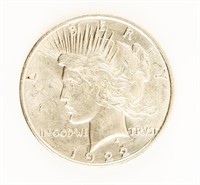 Coin Scarce 1922-D Peace Dollar, Gem BU
