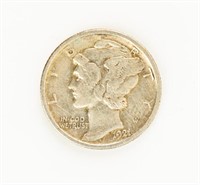 Coin  1921-D Mercury Dime, VF