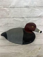 Signed wooden duck deco