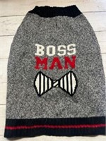 Boss man dog sweater size M