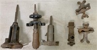 lot of spoke shaves and clamps