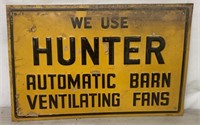 Tin Hunter Barn Fans sign