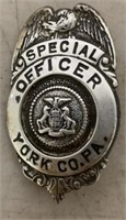 special officer York County PA Badge