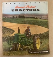 John Deere A, B, G tractor brochure