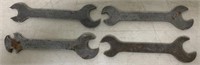 (4) Indian Motorcycle open end wrenches