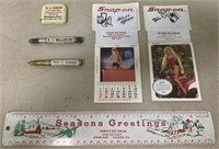 (6) Lancaster Co Adv,Bullet pencils,Calendars