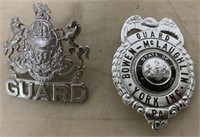 (2) Metal Guard Pins,Bowen-McGlaughlin,York