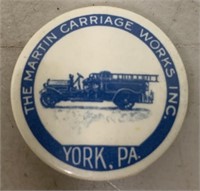 The martin Carriage Works Pin