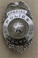 Special Police Farquhar Co Badge