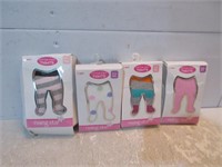 4x NEW BABY COTTON KNIT TIGHTS