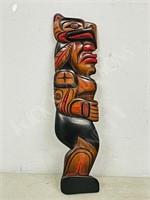 10.5" tall Squamish Nation carved Eagle man