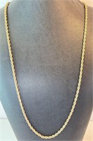 Gold Plated Rope Chain 28 " (Nice Plated Chain)