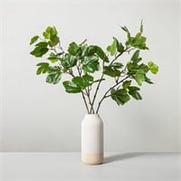 32 X 22 Faux Fig Leaf Branch Potted Arrangement -