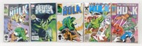 5 Vintage Hulk Comic Books