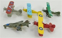 5 Die Cast Miniature Planes