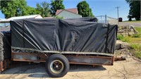 8x10' Metal Trailer with Firewood