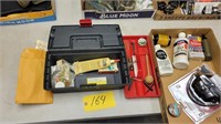 Tool Box with Gun Cleaning Items, Bullets