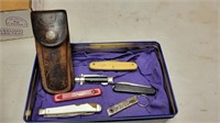 (6) Jack Knives and Case