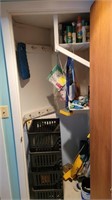 Closet With Contents, Bulbs, Spray, Cleaning