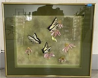 (A) 3D Monarch Butterfly Mixed Media Wall Decor