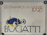 (K) 2000 Bugatti 1926 Le Champion Du Monde Poster