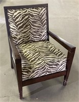 (Q) Zebra Print Chair 37”