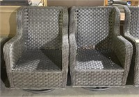 (Q) Wicker Rocking Chairs 34” (bidding on one