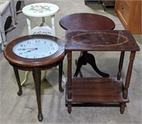 (P) Various End Tables. Tallest 28in