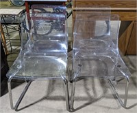 (PQ) Ikea Designer Acrylic Chairs. Bidding on one