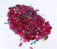 456 CTS Simulated Ruby and Emeralds.