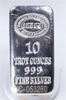 10 Oz. Istanbul Gold Refinery Silver Bar.