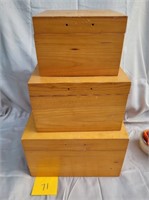 storage boxes wooden