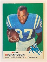 WILLIE RICHARDSON 1969 TOPPS CARD-COLTS