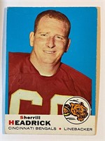 SHERRILL HEADRICK 1969 TOPPS CARD-BENGALS