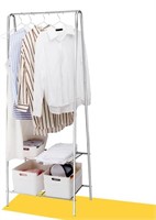 susunnus Small Clothes Rack with Shelves