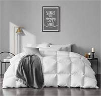 APSMILE King Size Goose Feather Down Comforter