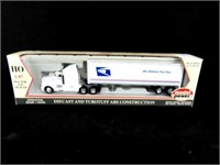 1:87 SCALE DIE CAST US MAIL TRACTOR/TRAILER