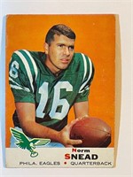 NORM SNEAD 1969 TOPPS CARD-EAGLES