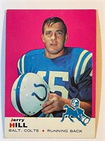 JERRY HILL 1969 TOPPS CARD-COLTS