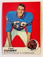 PAUL GUIDRY 1969 TOPPS CARD-BILLS
