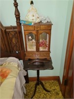 Side Table, Jewelry Box, Figurines