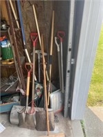 Various Shovels, Rakes